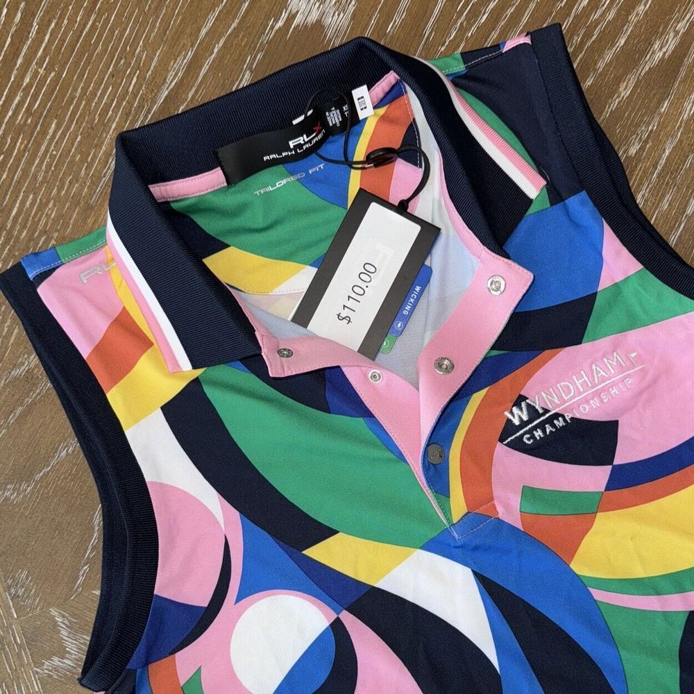 NEW RLX Ralph Lauren WYNDHAM CHAMPIONSHIP XS Sleeveless‎ Women's polo shirt